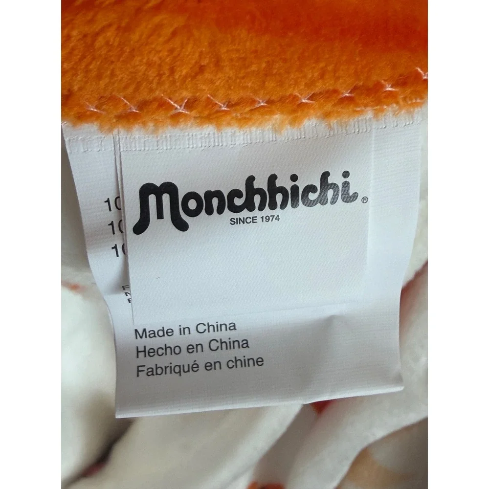 Monchhichi Soft Plush Throw Blanket Autumn Fall Leaves Pumpkins 50x70 New